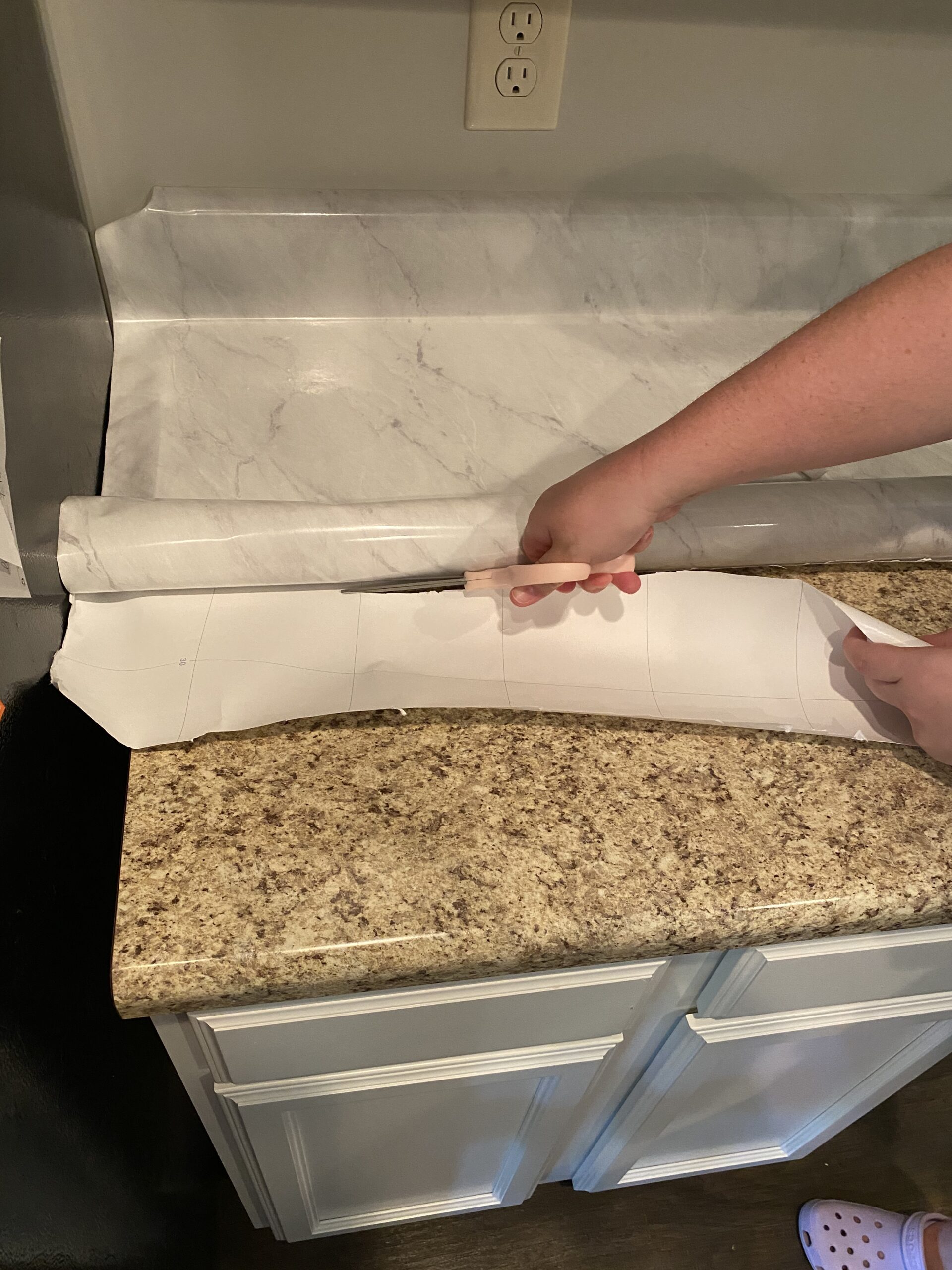 DIY Contact Paper Kitchen Countertops